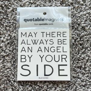 Magnets - Angel Blessing Magnet in Black and White